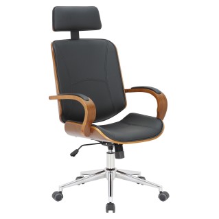 Silla de oficina JUTTA en color negro