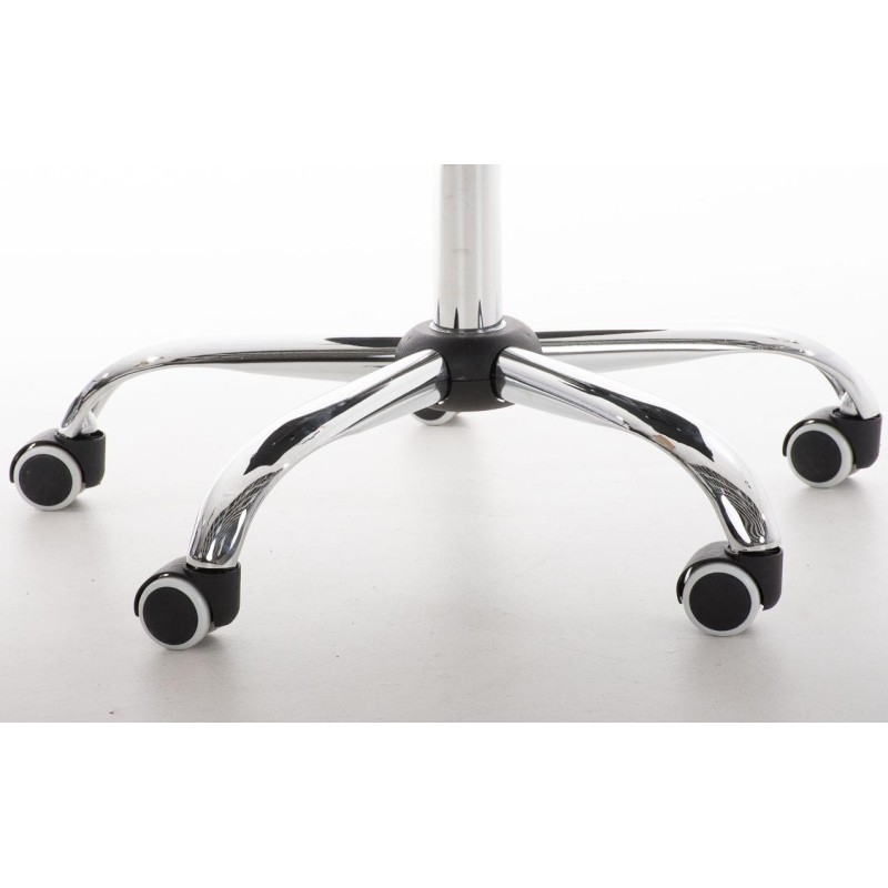 Sillón de oficina BRISTOL, reposabrazos metálicos, piel color Negro