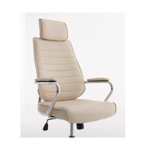 Sillón Ejecutivo modelo RENO, estructura metal, en piel color Negro