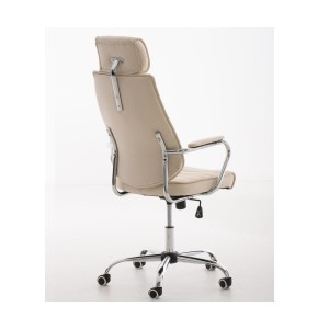 Sillón Ejecutivo modelo RENO, estructura metal, en piel color Negro