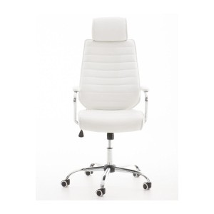 Sillón Ejecutivo modelo RENO, estructura metal, en piel color Negro