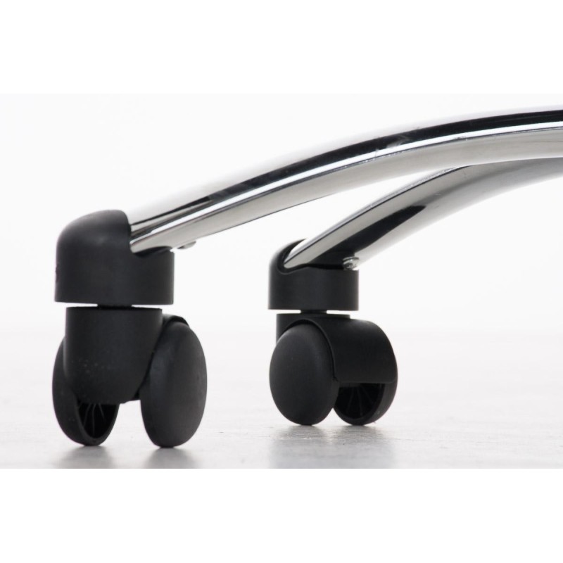 Silla de Diseño PRAGA, gran acolchado, piel color Negro