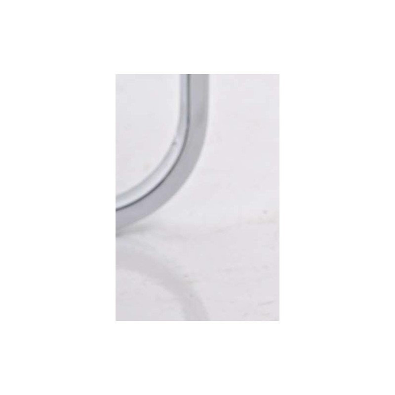 Silla de Confidente / Reuniones ASPE, metal cromado, Piel Negro