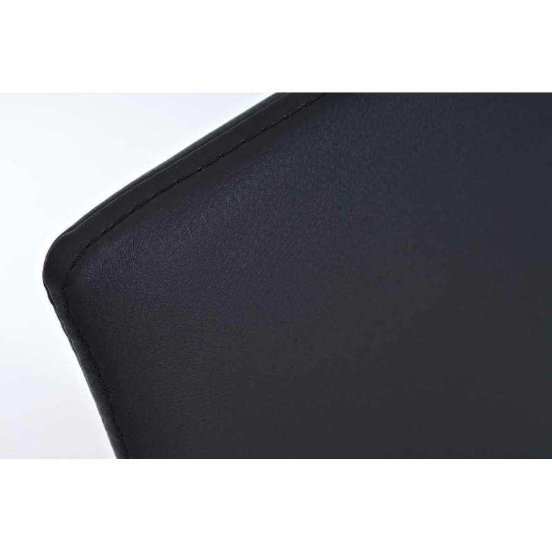 Silla de Confidente JASO, exclusivo diseño, en Piel Negro