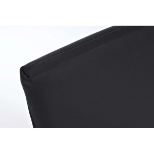 Silla de Confidente CINCA, diseño ergonómico, Piel color Negro