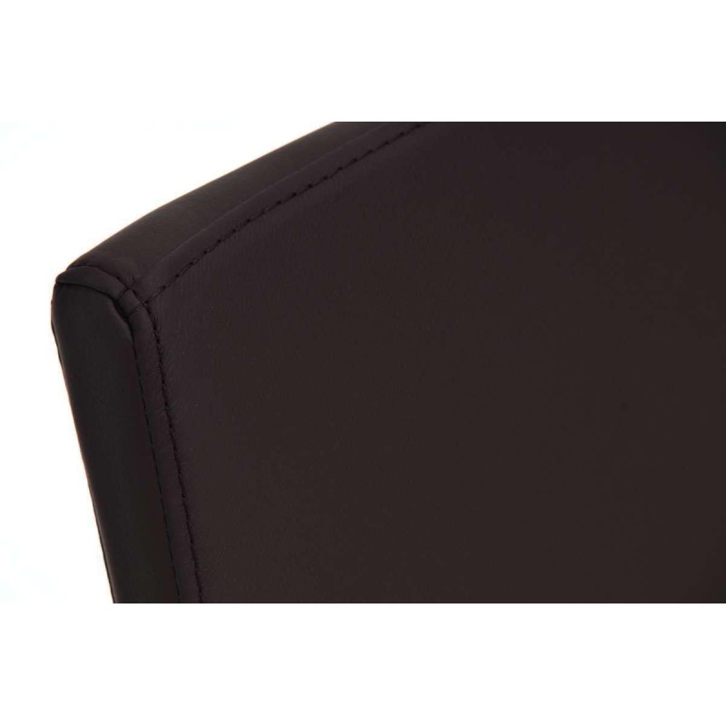 Silla de Confidente VILLANOVA, diseño único, en Piel color Negro