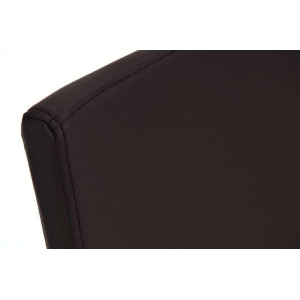 Silla de Confidente VILLANOVA, diseño único, en Piel color Negro