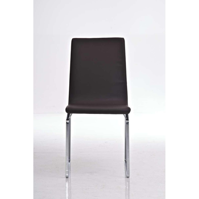 Silla de Confidente VILLANOVA, diseño único, en Piel color Negro