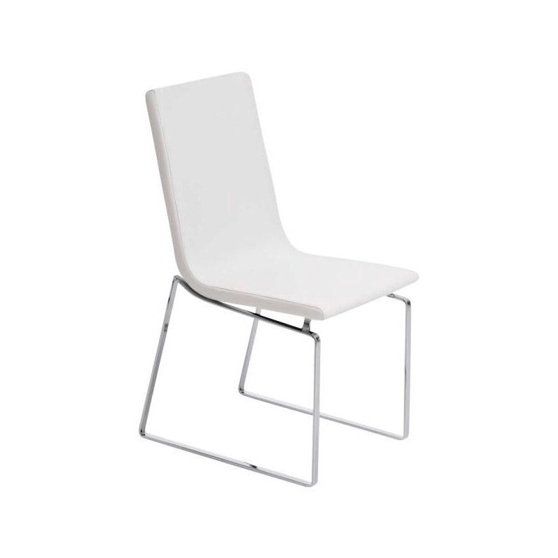 Silla de Confidente VILLANOVA, diseño único, en Piel color Negro