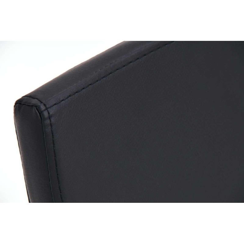 Silla de Confidente VILLANOVA, diseño único, en Piel color Negro