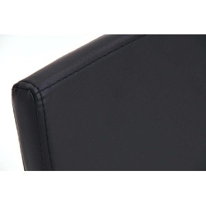 Silla de Confidente VILLANOVA, diseño único, en Piel color Negro