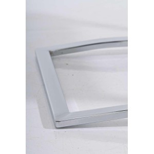 Silla de Confidente MILA, respaldo ergonómico alto, Piel color Negro