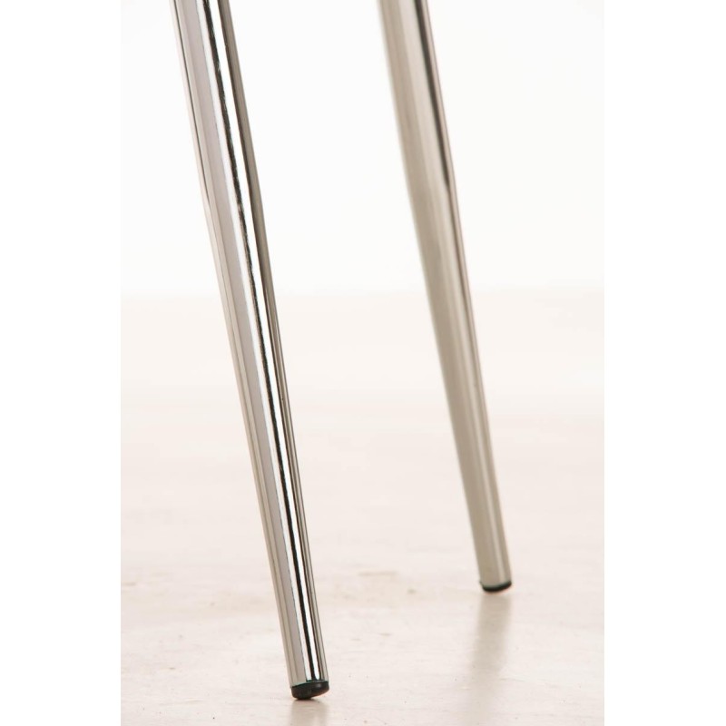 Silla de Confidente MAURO, gran confort, Piel color Negro