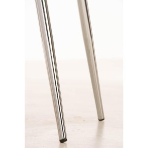 Silla de Confidente MAURO, gran confort, Piel color Negro