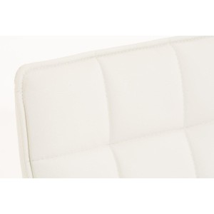 Silla de Confidente BULGARI, ajustable en altura, Piel color Negro