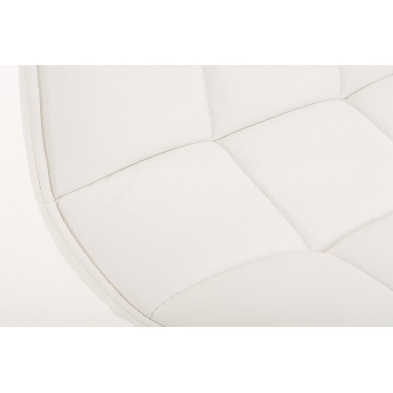 Silla de Confidente BULGARI, ajustable en altura, Piel color Negro