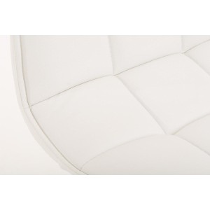 Silla de Confidente BULGARI, ajustable en altura, Piel color Negro