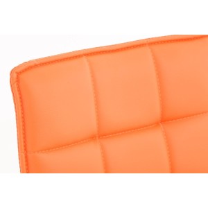 Silla de Confidente BULGARI, ajustable en altura, Piel color Negro