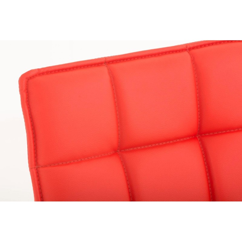 Silla de Confidente BULGARI, ajustable en altura, Piel color Negro