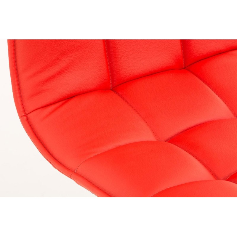 Silla de Confidente BULGARI, ajustable en altura, Piel color Negro