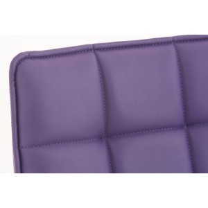 Silla de Confidente BULGARI, ajustable en altura, Piel color Negro