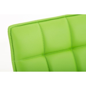 Silla de Confidente BULGARI, ajustable en altura, Piel color Negro