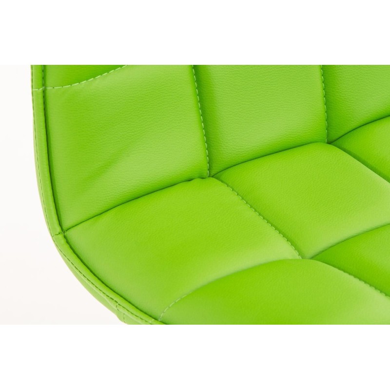 Silla de Confidente BULGARI, ajustable en altura, Piel color Negro