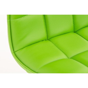 Silla de Confidente BULGARI, ajustable en altura, Piel color Negro