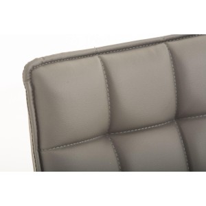 Silla de Confidente BULGARI, ajustable en altura, Piel color Negro