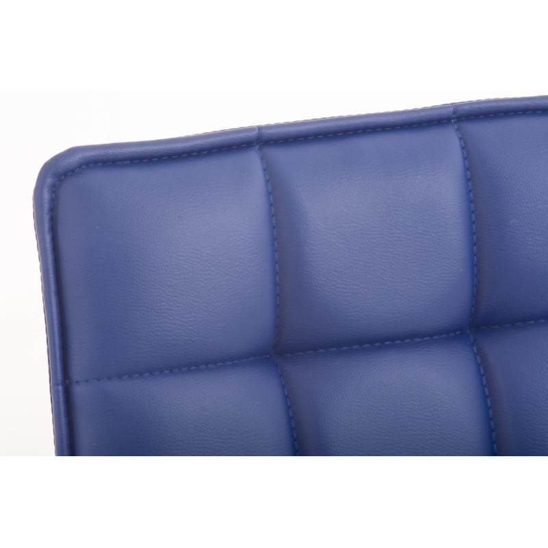 Silla de Confidente BULGARI, ajustable en altura, Piel color Negro