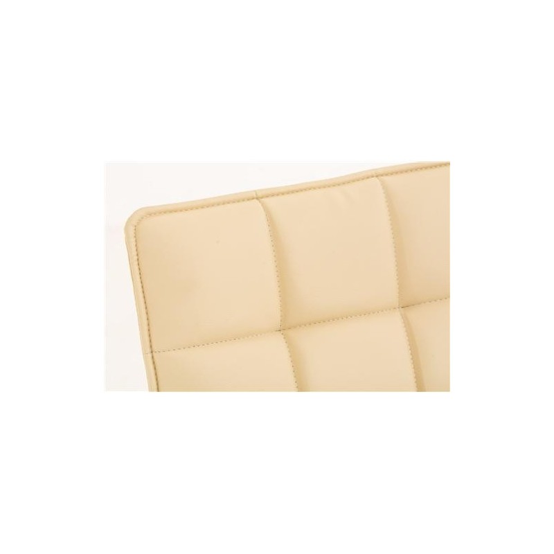 Silla de Confidente BULGARI, ajustable en altura, Piel color Negro