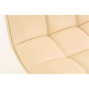 Silla de Confidente BULGARI, ajustable en altura, Piel color Negro