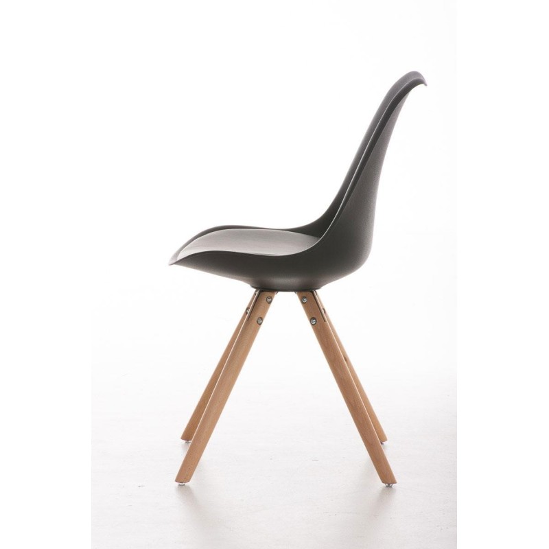 Silla de Diseño / Confidente ALMA, muy exclusiva color negro