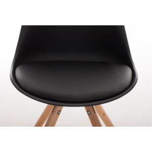 Silla de Diseño / Confidente ALMA, muy exclusiva color negro