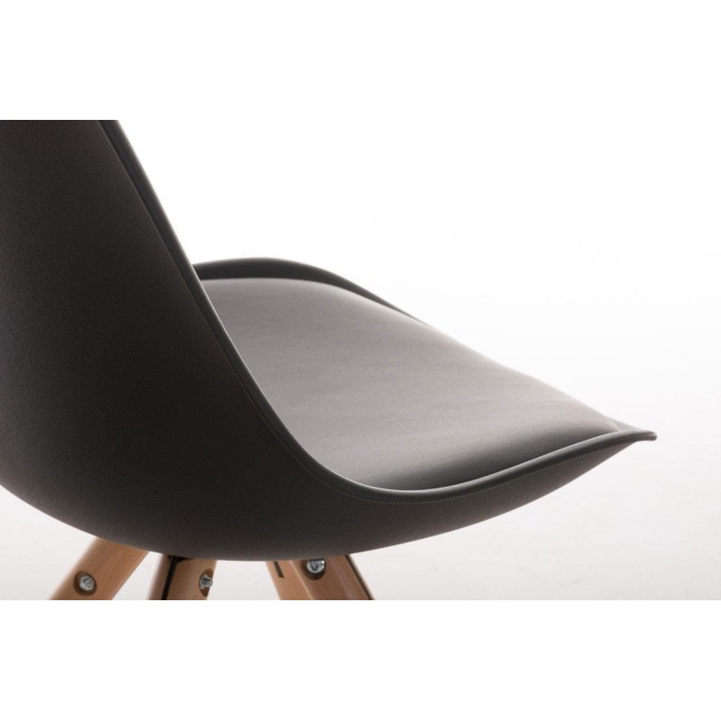 Silla de Diseño / Confidente ALMA, muy exclusiva color negro