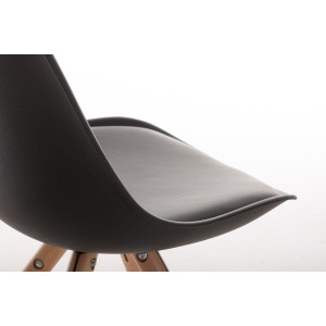 Silla de Diseño / Confidente ALMA, muy exclusiva color negro