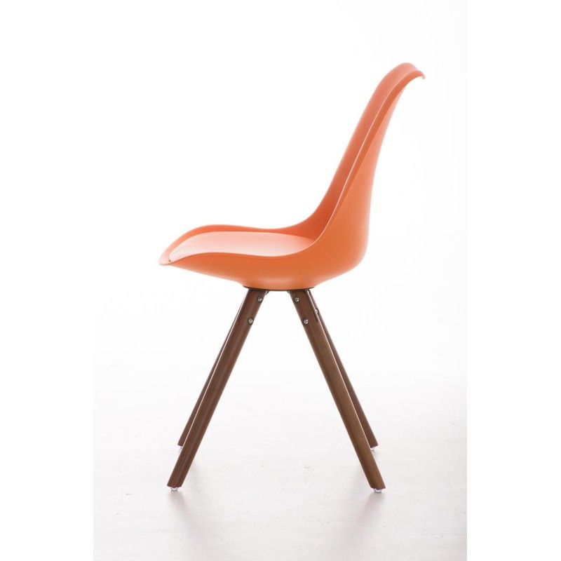 Silla de Diseño / Confidente ALMA nogal, muy exclusiva color negro