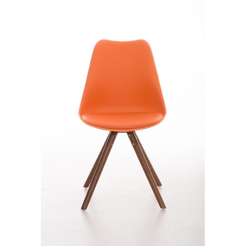 Silla de Diseño / Confidente ALMA nogal, muy exclusiva color negro