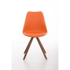 Silla de Diseño / Confidente ALMA nogal, muy exclusiva color negro