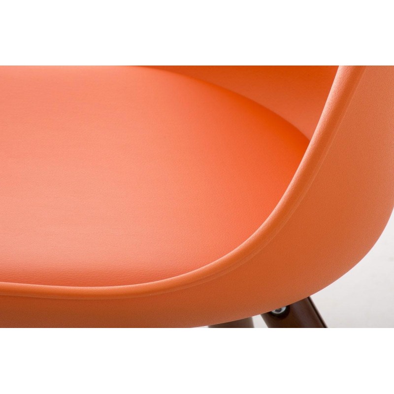 Silla de Diseño / Confidente ALMA nogal, muy exclusiva color negro