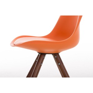 Silla de Diseño / Confidente ALMA nogal, muy exclusiva color negro