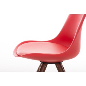 Silla de Diseño / Confidente ALMA nogal, muy exclusiva color negro