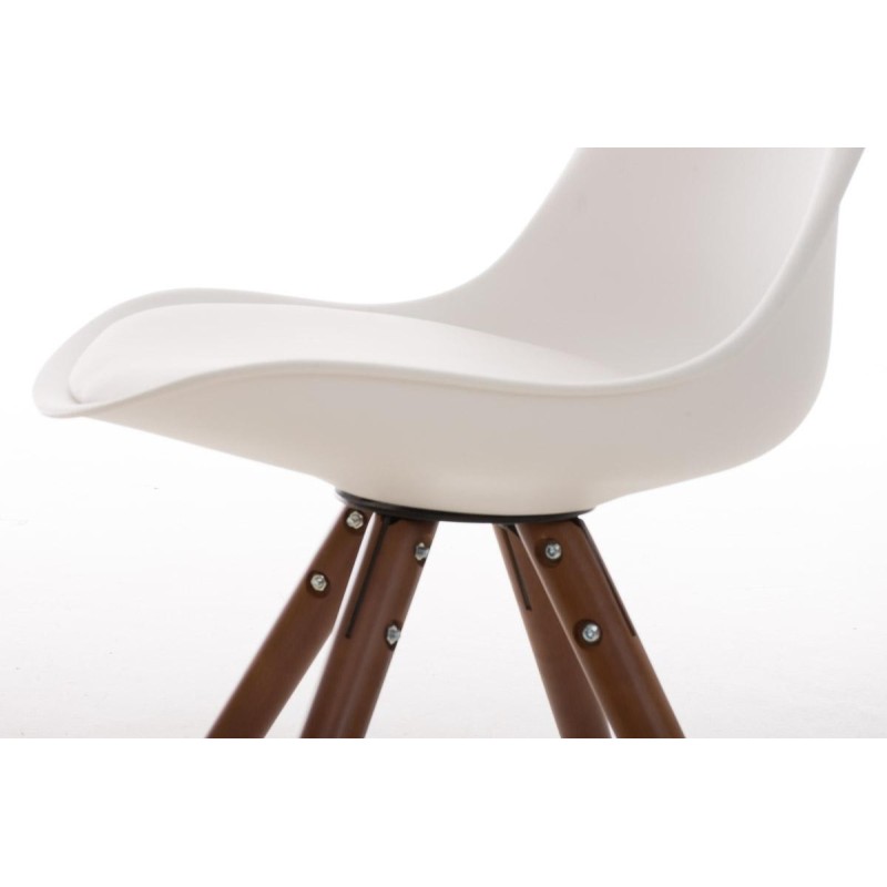 Silla de Diseño / Confidente ALMA nogal, muy exclusiva color negro