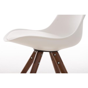 Silla de Diseño / Confidente ALMA nogal, muy exclusiva color negro