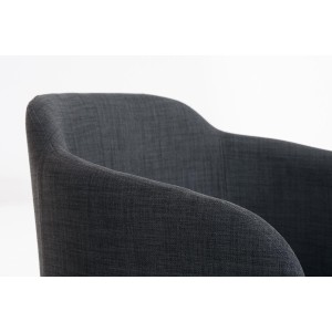 Sillón de Diseño TOKIO Tela, Estrucutura en Acero, en Tejido Blanco