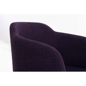 Sillón de Diseño TOKIO Tela, Estrucutura en Acero, en Tejido Blanco