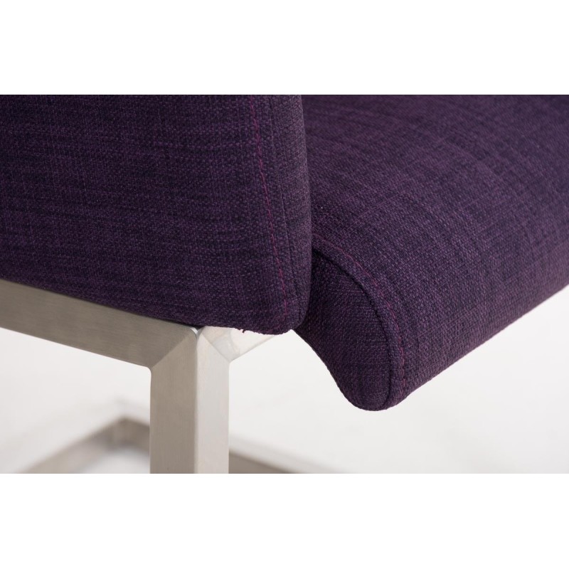 Sillón de Diseño TOKIO Tela, Estrucutura en Acero, en Tejido Blanco