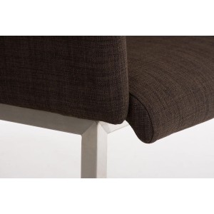 Sillón de Diseño TOKIO Tela, Estrucutura en Acero, en Tejido Blanco