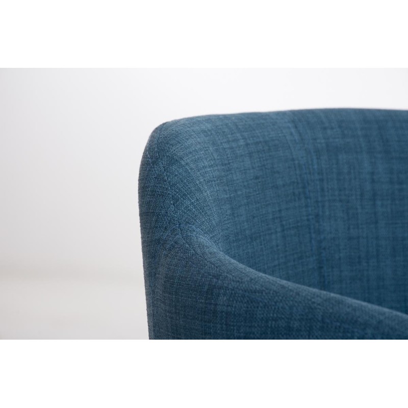 Sillón de Diseño TOKIO Tela, Estrucutura en Acero, en Tejido Blanco