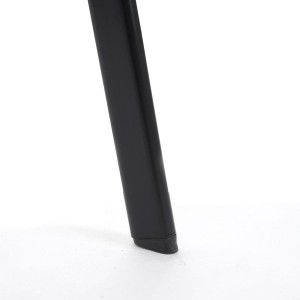 Lote 2 sillas de confidente NAPOLI, estructura metálica, color negro y patas negras